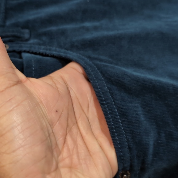 Joe Fresh| NWT Blue Corduroy Mini Skirt Front Slit With Side and Back Pockets - Picture 4 of 16